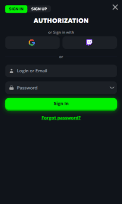 Je krijgt meteen een betaalscherm te zien