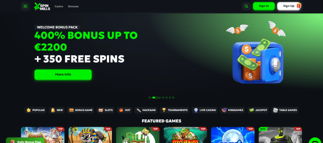SpinMills casino betrouwbaar